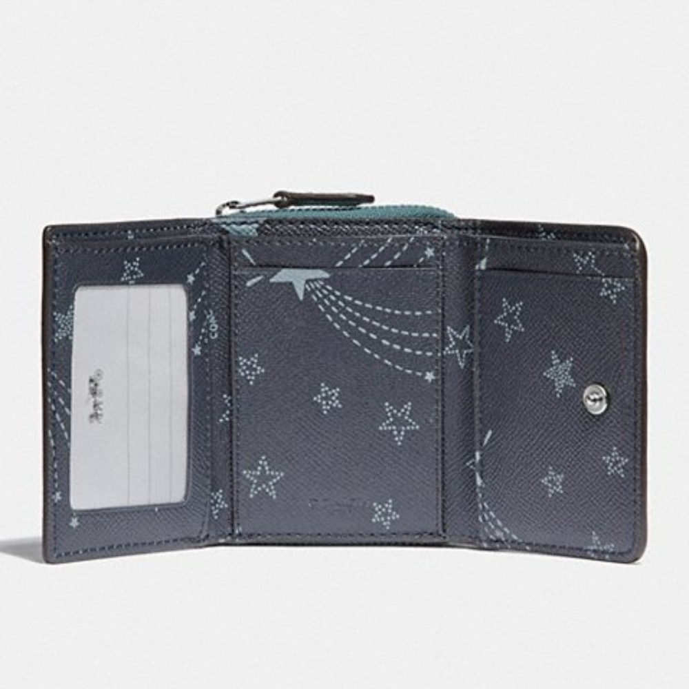 🔥LAST 1🔥NWT COACH SHOOTING STARS TRIFOLD WALLET - Picture 4 of 8